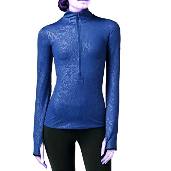 Nike Tops - NIKE Pro HYPERWARM Embossed 1/2 Zip Pullover Top